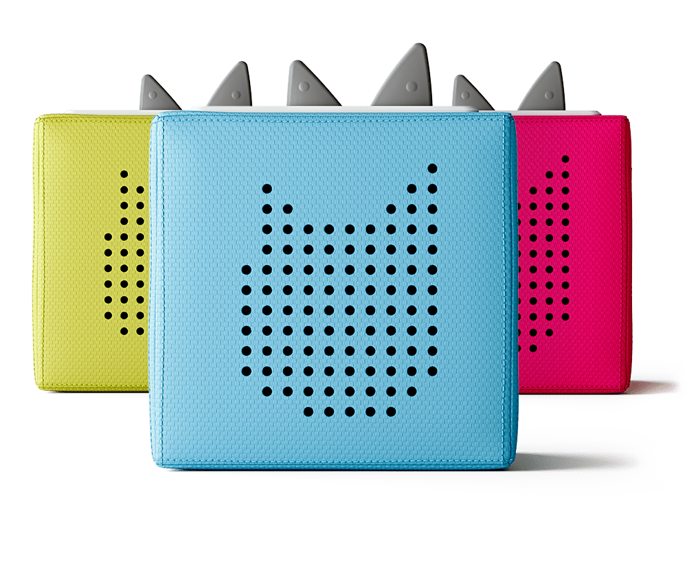 Tonieboxes in green, blue, pink