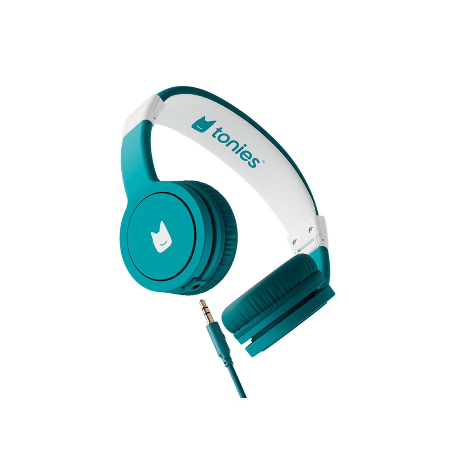 Tropical Teal Wired Headphones for Kids | tonies®