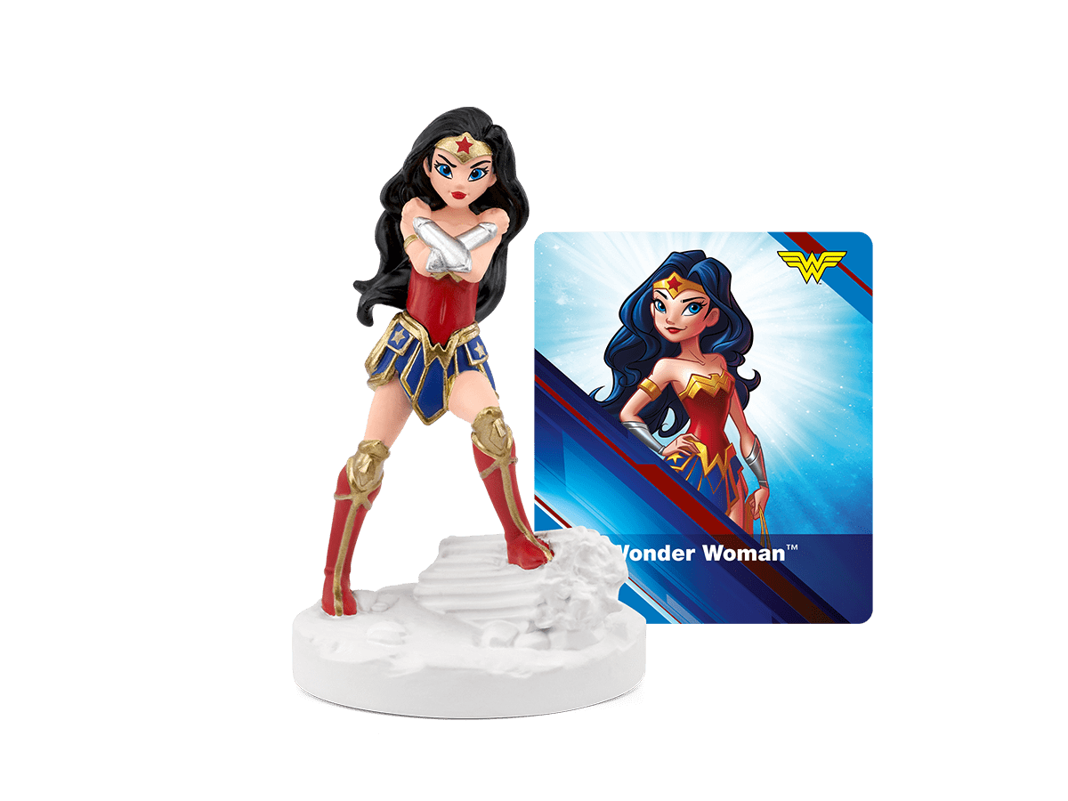 Wonder Woman Tonie with a branded image