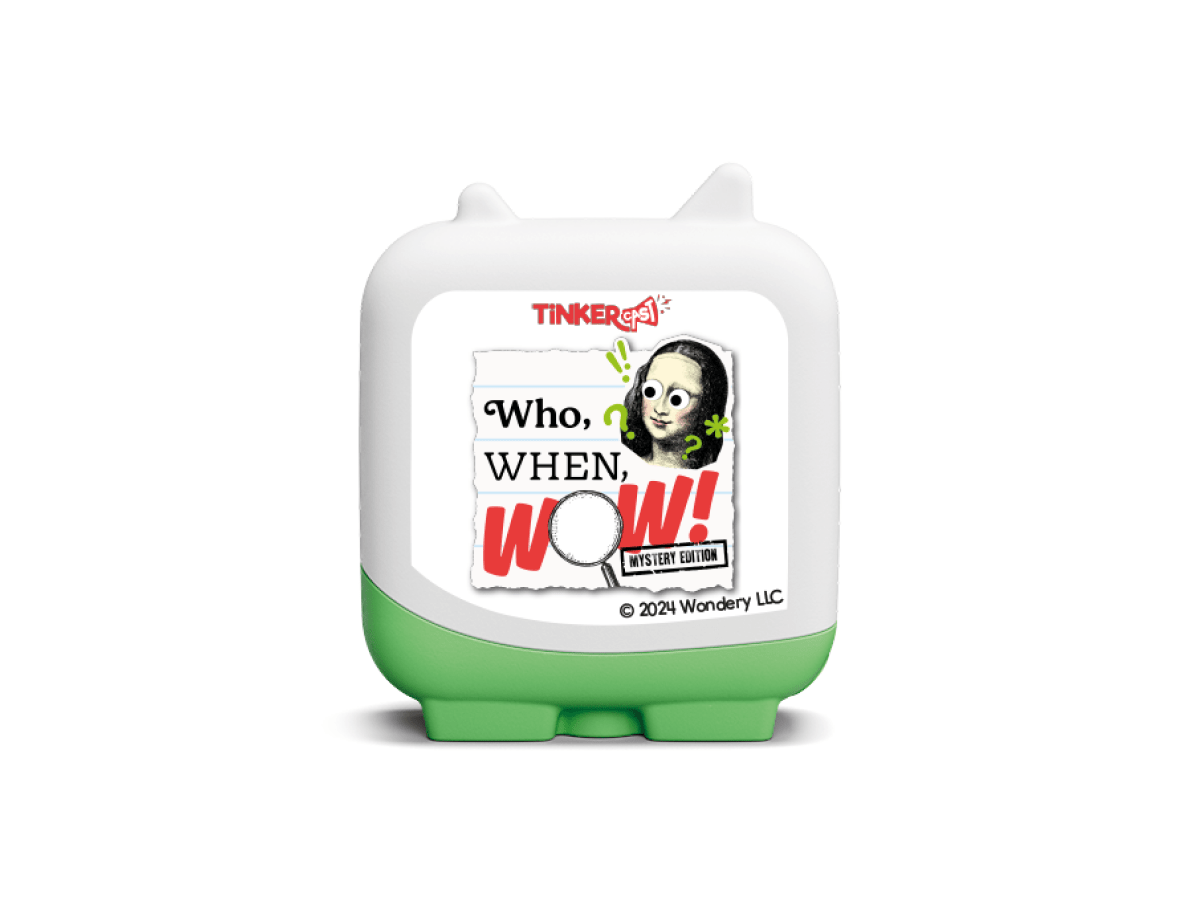 wondery kids clever tonies audio figurine for the Toniebox, which plays audio content