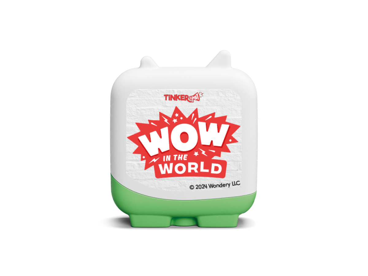 wondery kids clever tonies audio figurine for the Toniebox, which plays audio content