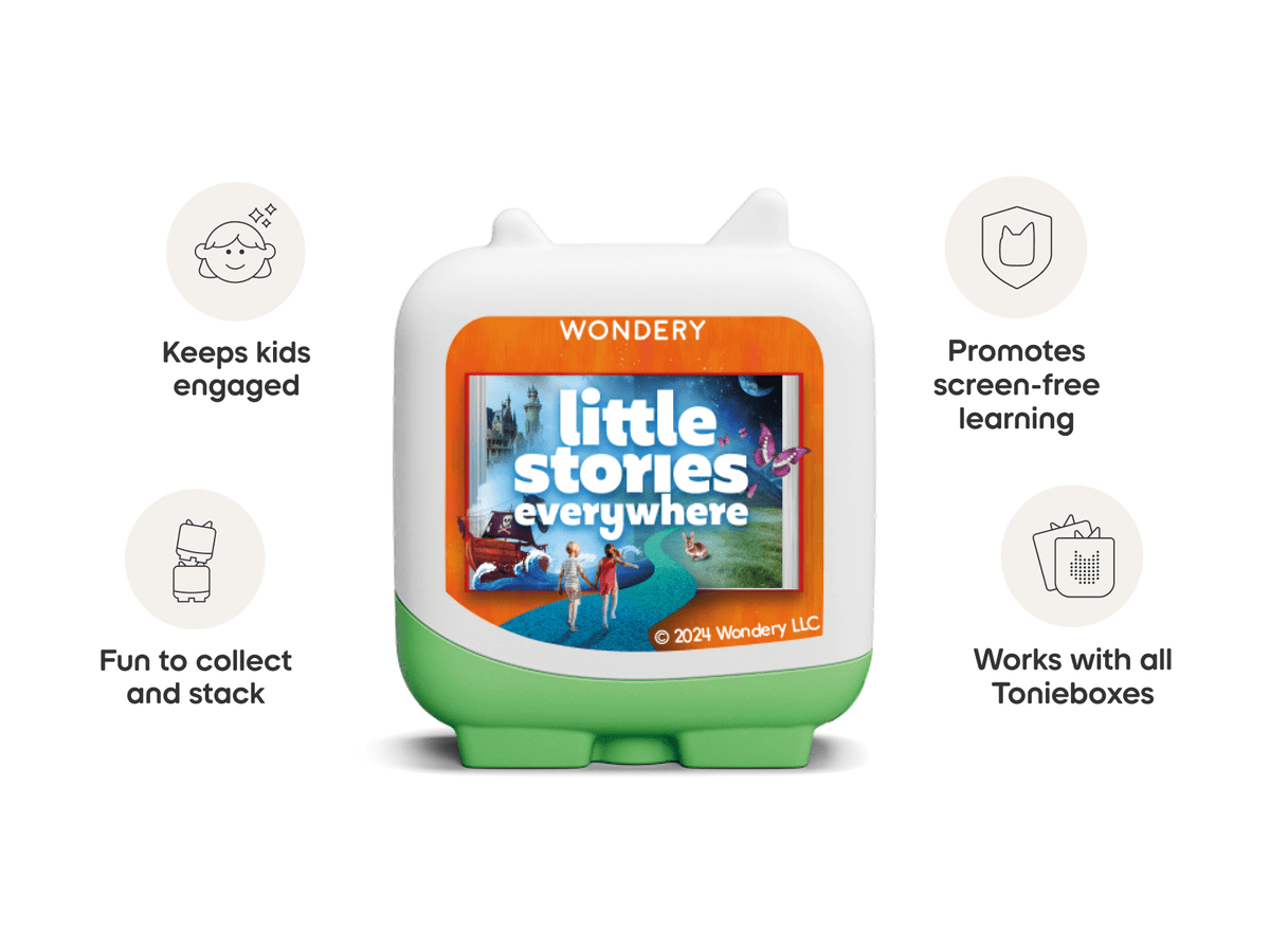 wondery kids audio figurine, inspiring audio journeys and imaginative play