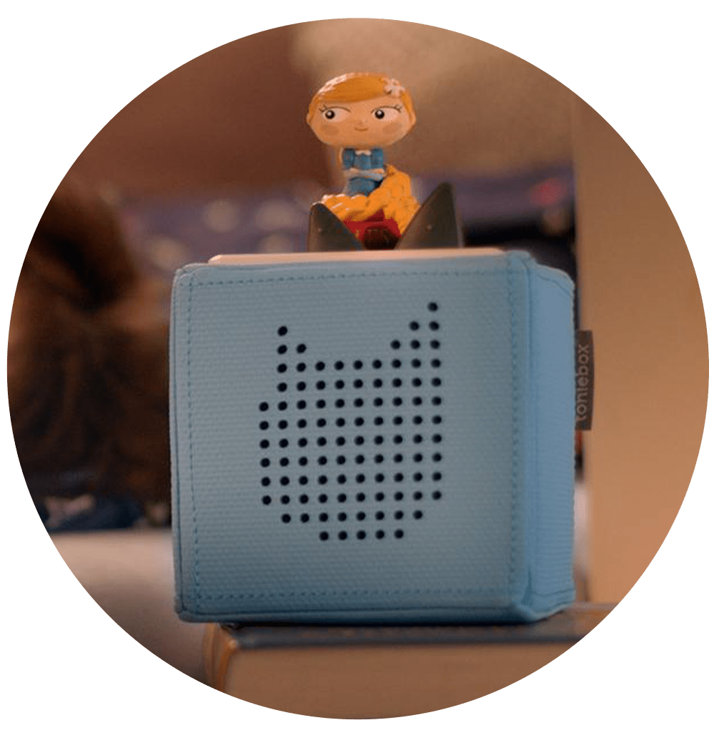 Rapunzel Tonie on Light Blue Toniebox