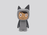 360 rotation view of Gray with Medium Hue Creative-Tonie