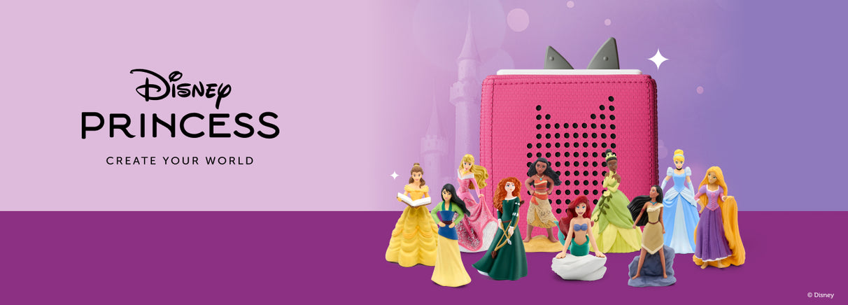 Browse our collection of Disney Princess Tonies to enjoy Disney storytelling and songs