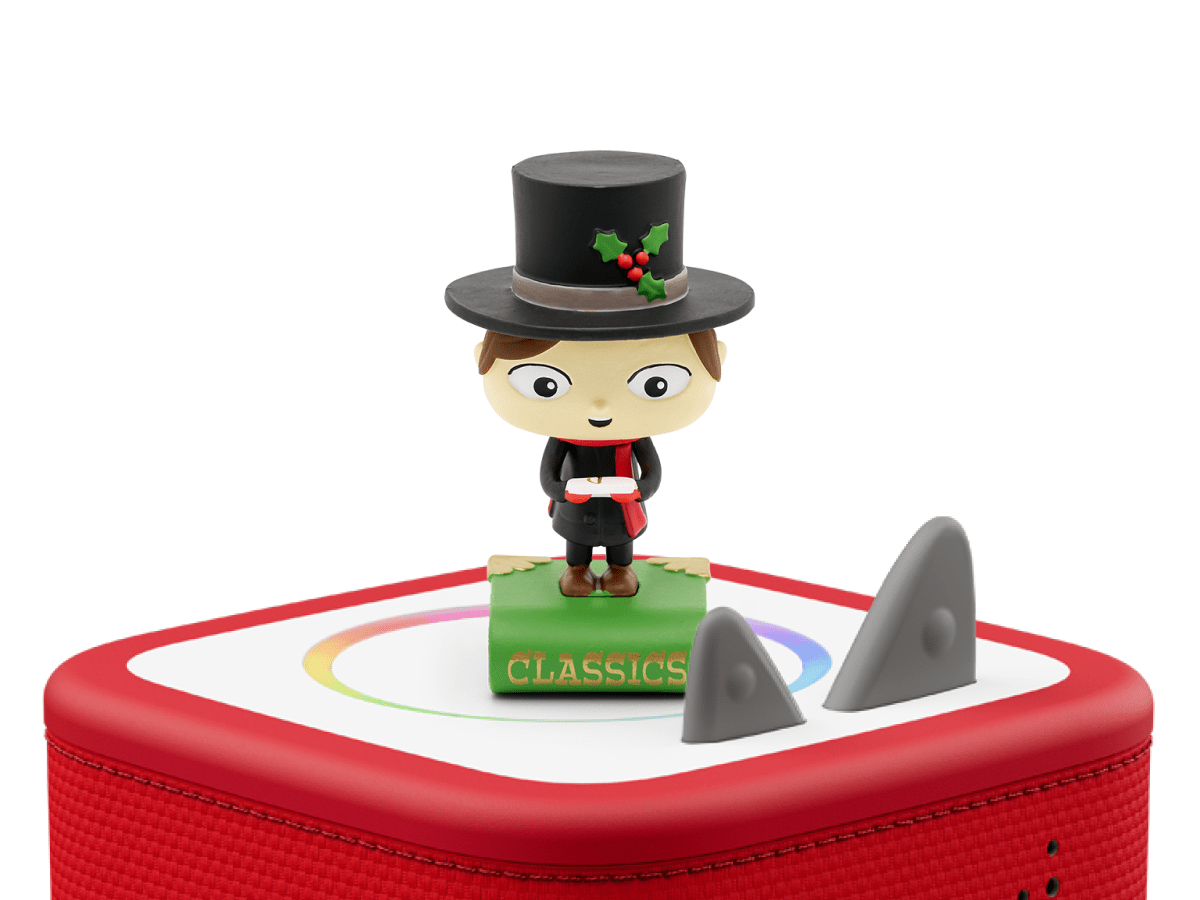 Favorite Classics: A Christmas Carol & Tales Tonie on a Red Toniebox