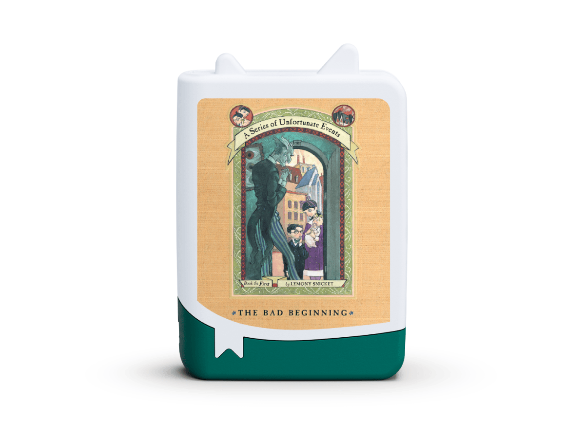 A Series of Unfortunate Events Tonie audio figurine for the Toniebox, which plays audio content