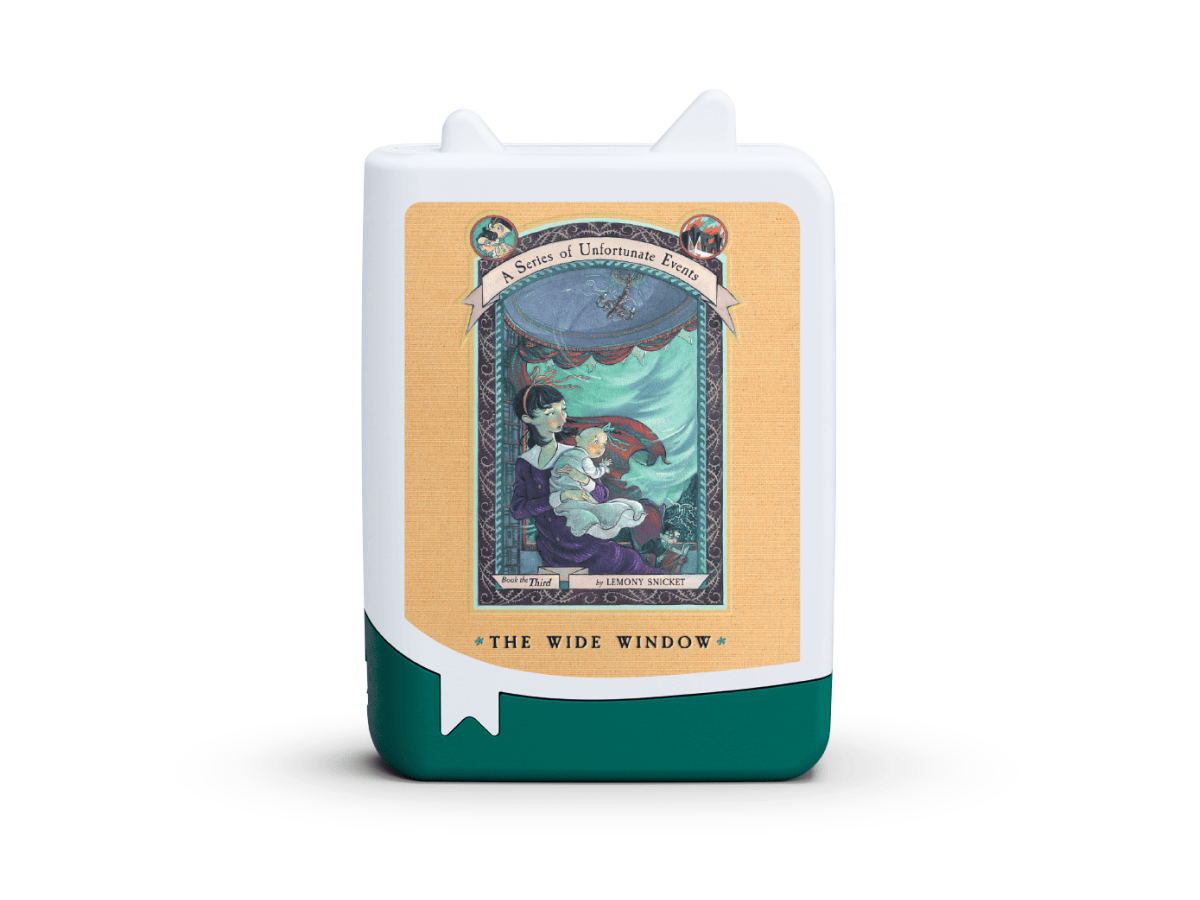 A Series of Unfortunate Events Tonie audio figurine for the Toniebox, which plays audio content