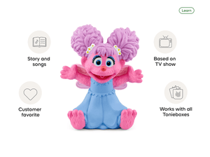 Abby Cadabby Spanish Tonie audio figurine with content illustration audio figurine from the sing and dance category, inspiring audio journeys and imaginative play