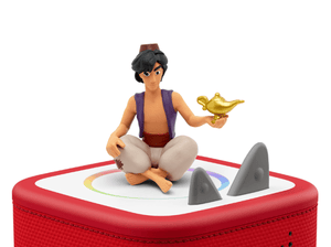 Disney Aladdin Tonie on a Red Toniebox