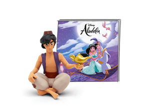 Disney Aladdin Tonie with a branded content card