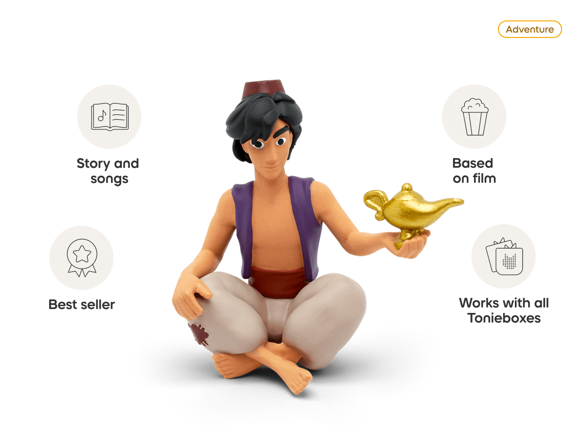 Disney Aladdin Tonie audio figurine, inspiring audio journeys and imaginative play