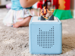 Child Playing With Disney Aladdin Tonie