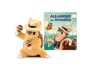 Alejandro the Armadillo Tonie audio figurine with content illustration
