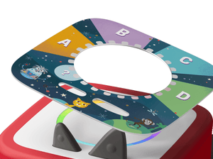 Quizzlys: All About Animals - ToniePlay Game and a red toniebox 2 audio player for kids