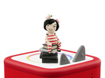 Alma and How She Got Her Name Tonie on a red Toniebox 2 ready to play audio stories and songs