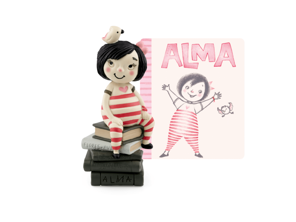 Alma and How She Got Her Name Tonie audio figurine with content illustration
