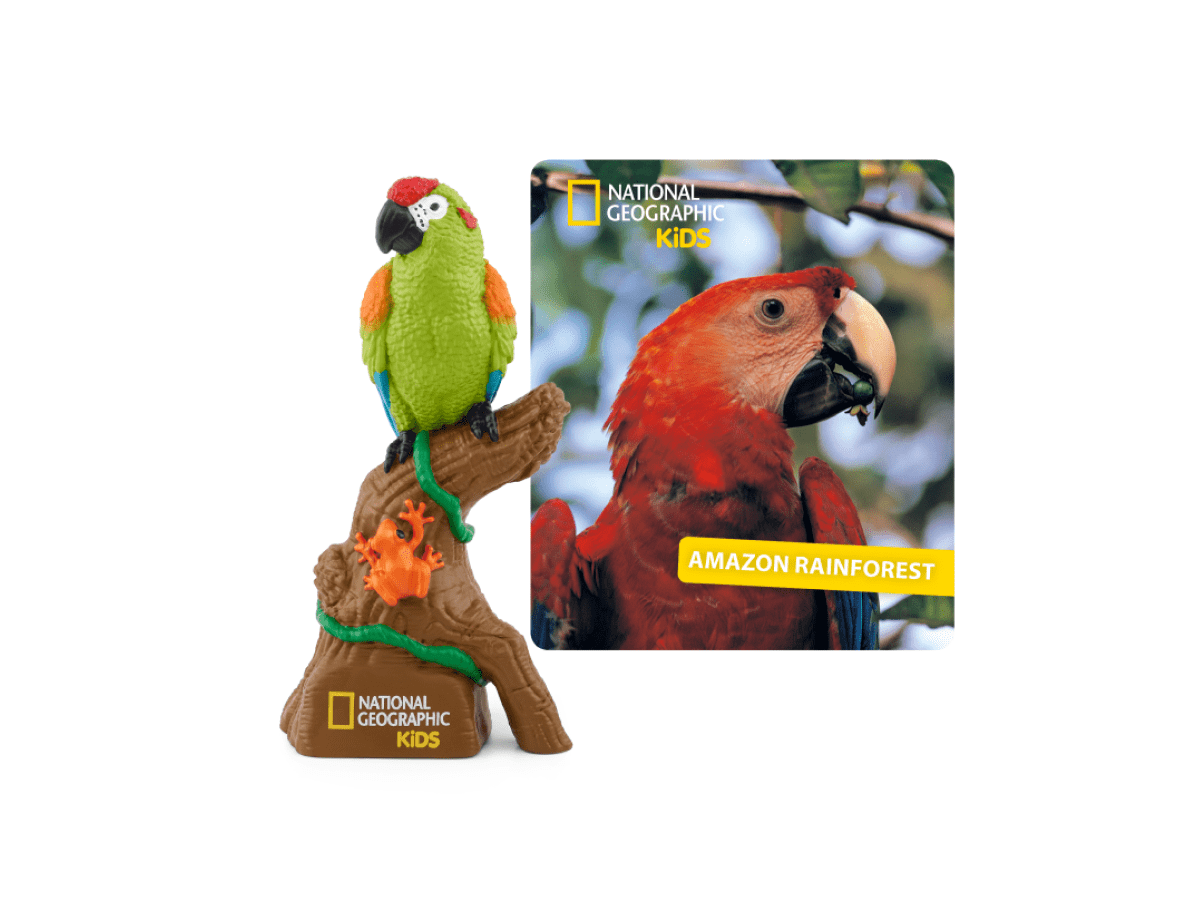 National Geographic Kids- Amazon Rainforest Tonie audio figurine with content illustration
