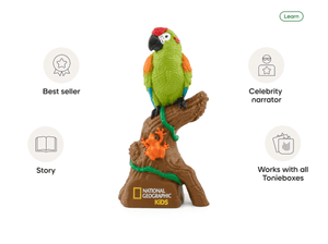 National Geographic Kids- Amazon Rainforest Tonie audio figurine, inspiring audio journeys and imaginative play