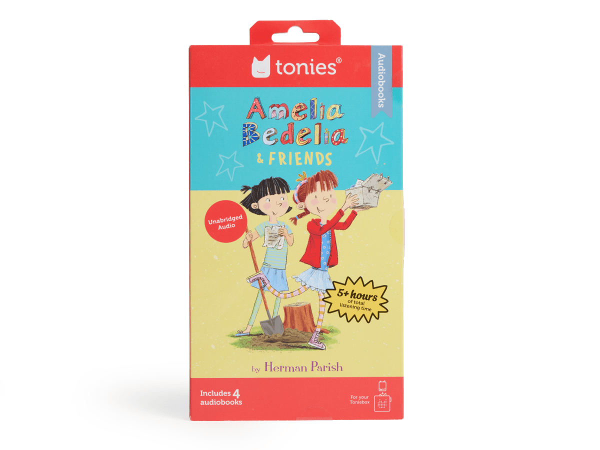 Front view of Amelia Bedelia & Friends Audiobook Tonies - 4 Pack Packaging