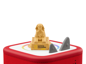 National Geographic Kids - Ancient Egypt on a red Toniebox 2 ready to play audio stories and songs