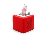 Full view of a Angelina Ballerina Tonie on a red Toniebox