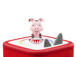 Favourite Children's Songs: Animal Songs Tonie on a red Toniebox 2 ready to play audio stories and songs