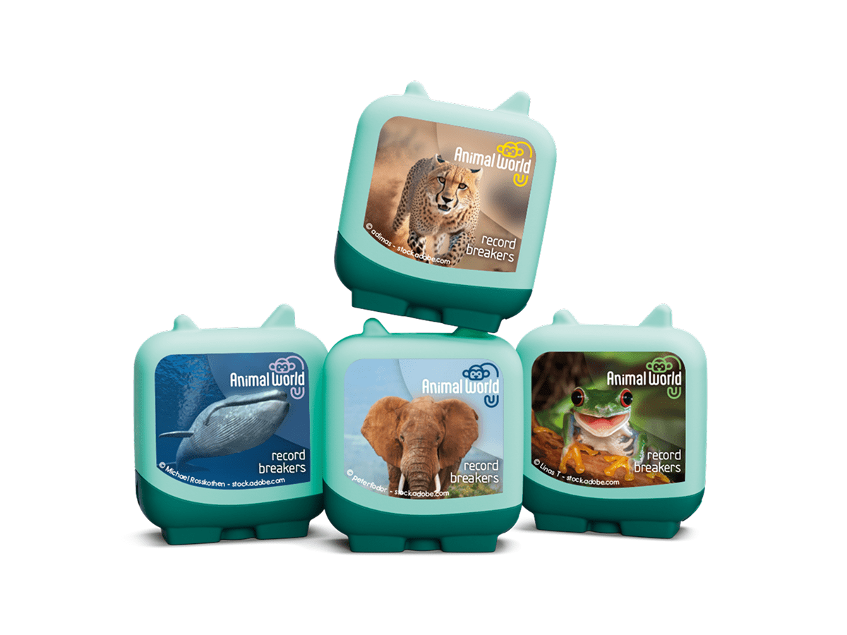 animal world record breakers clever tonies audio figurine for the Toniebox, which plays audio content