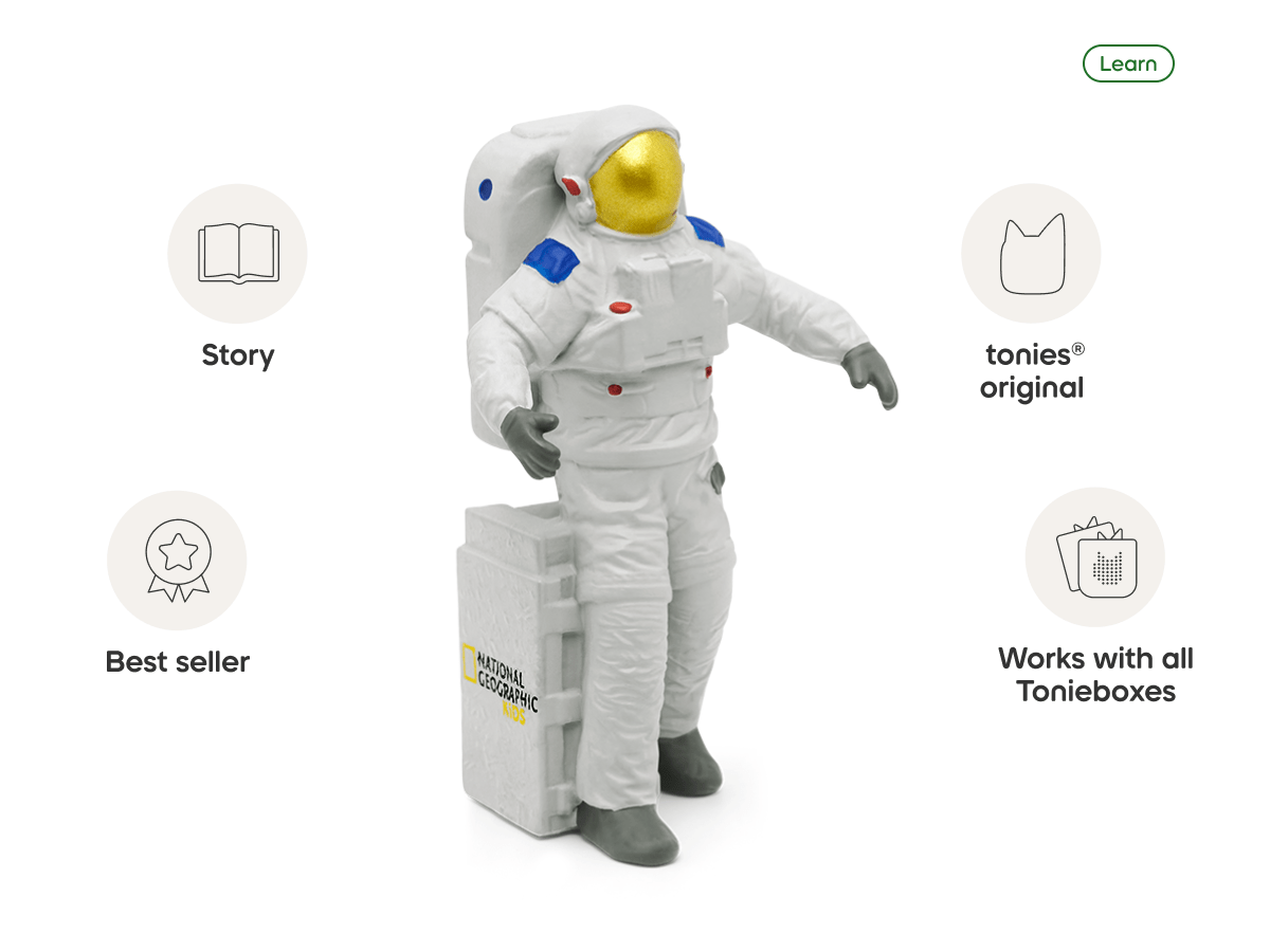 National Geographic Kids Astronaut audio figurine, inspiring audio journeys and imaginative play