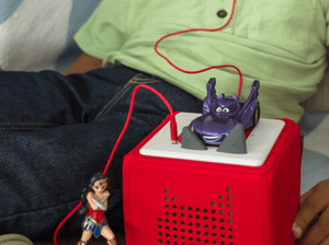 Child Playing With Dc: Batwheels Tonie