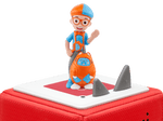Blippi Tonie on a red Toniebox