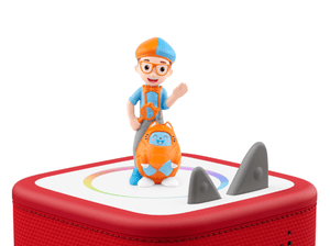 Blippi Tonie on a Red Toniebox