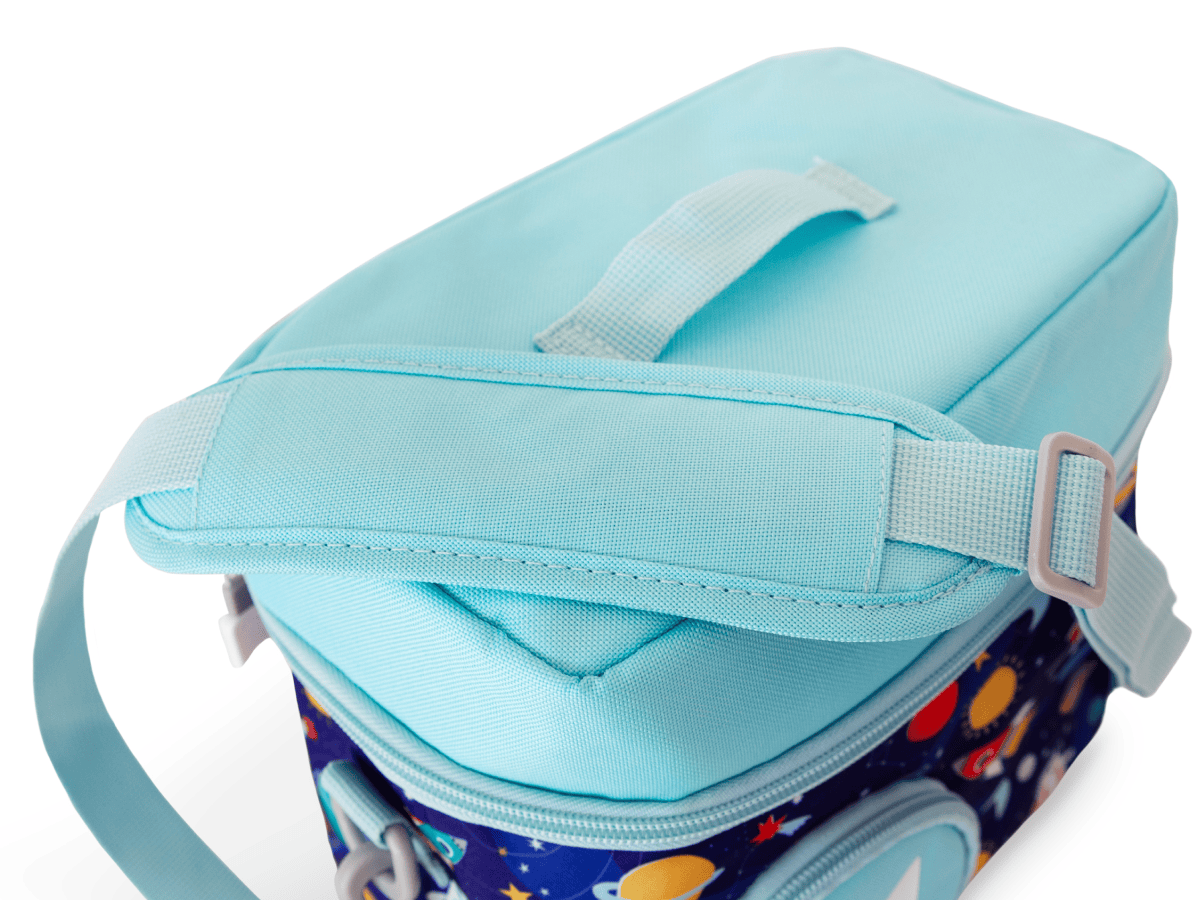 strap and details view of the Listen & Go Bag - Blue Stargazing
