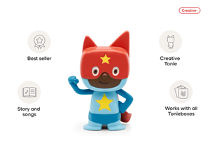 Superhero Creative-Tonie - Blue Red audio figurine, inspiring audio journeys and imaginative play
