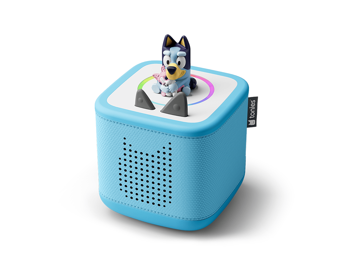 Toniebox 2, an audio player for kids with Bluey audio figurine