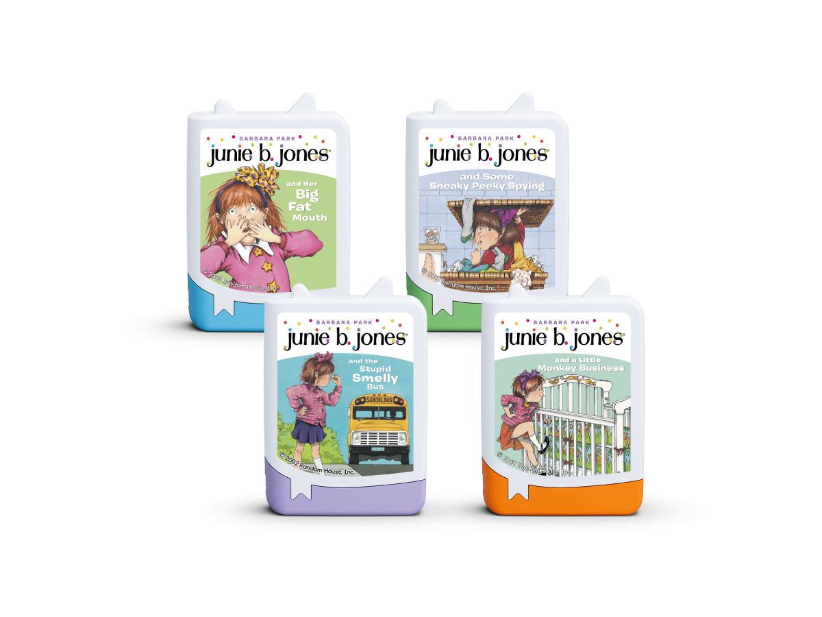Junie B. Jones Audiobook Tonies - 4 Pack audiobooks for kids for use with the Toniebox