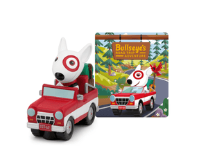 Target Bullseye audio figurine with content illustration