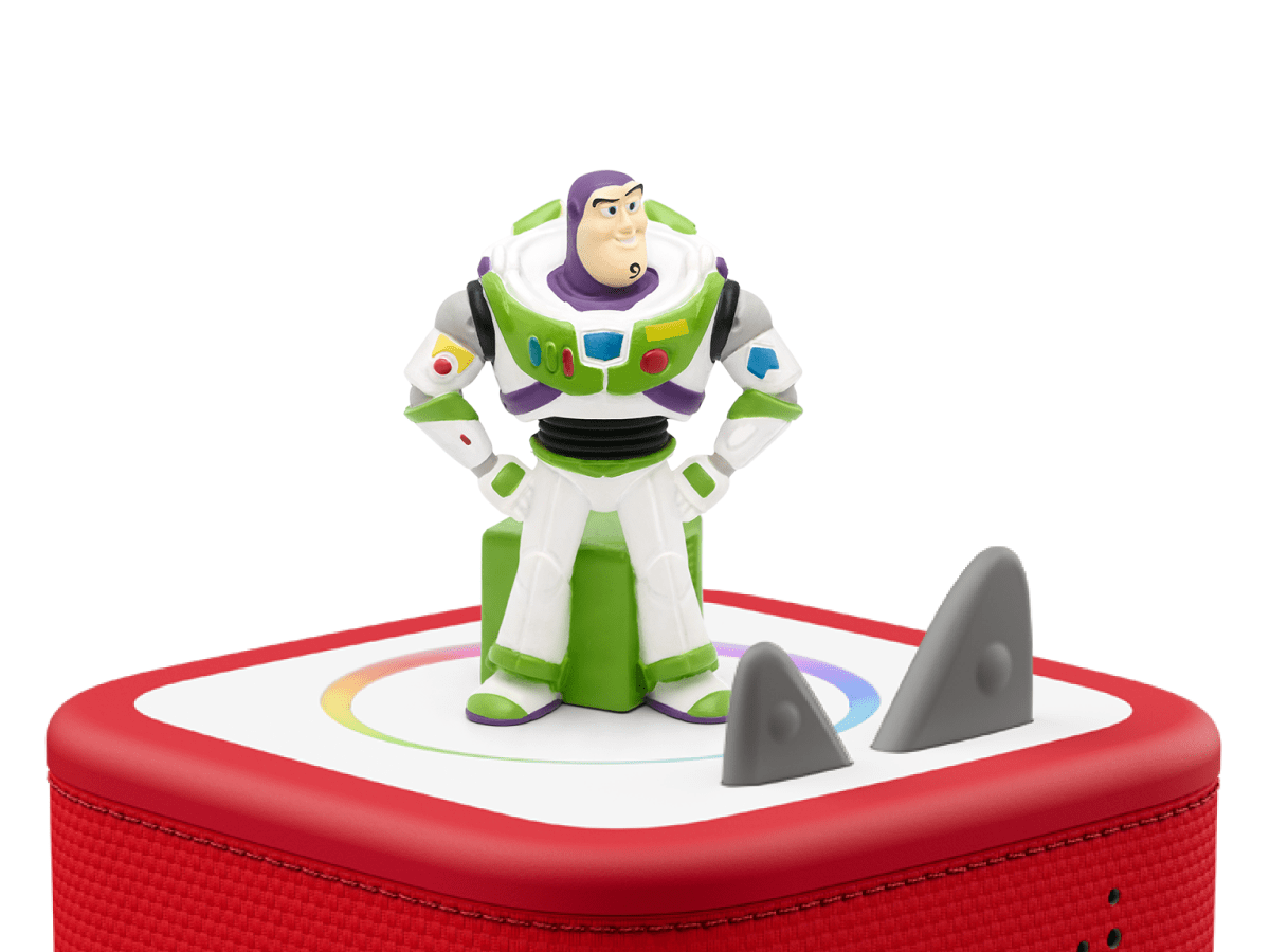 Disney & Pixar Toy Story 2: Buzz Lightyear Tonie on a Red Toniebox
