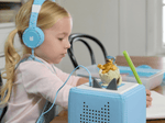 Child Playing With Jurassic World: Camp Cretaceous Tonie
