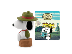 Peanuts Camp Snoopy Tonie audio figurine with content illustration