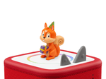 Canciones de Celebracion Tonie on a red Toniebox 2 ready to play audio stories and songs
