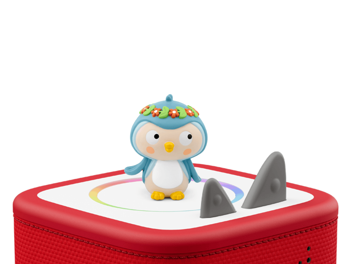 Canciones Infantiles Favoritas: Canciones De Viaje En Español Tonie on a red Toniebox 2 ready to play audio stories and songs