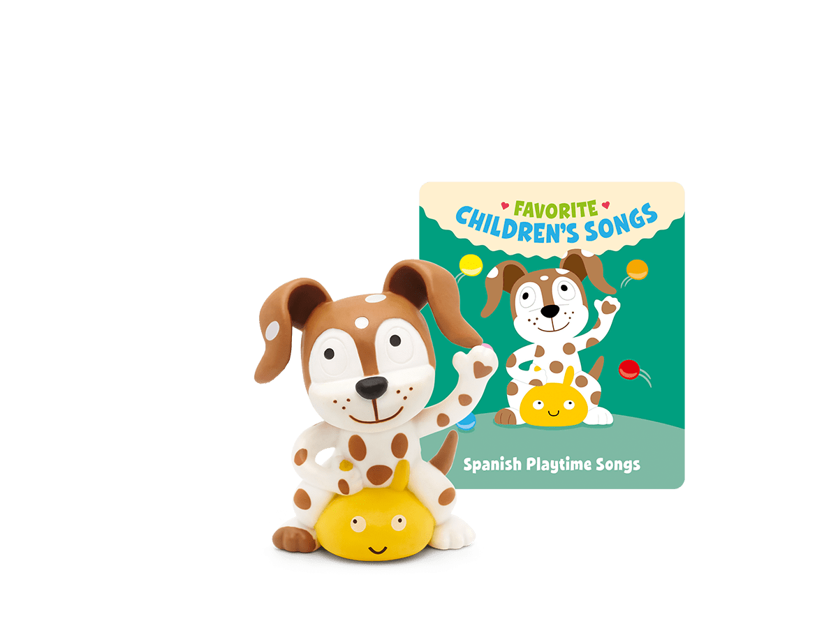 Spanish Playtime Puppy Tonie with branded image