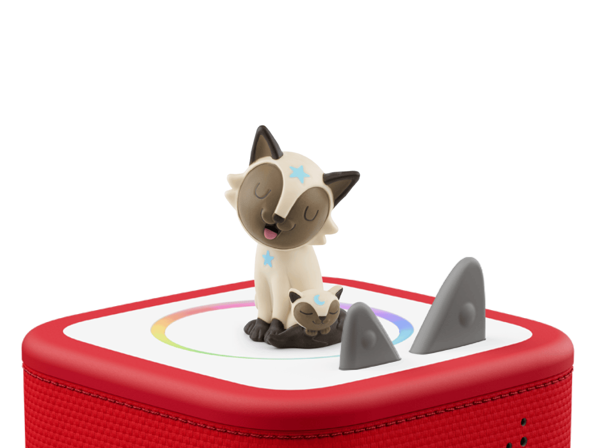 Canciones Infantiles Favoritas: Canciones de Cuna en Español Tonie on a red Toniebox 2 ready to play audio stories and songs