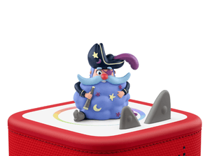 Calm x tonies®: Cap'n Dreambeard Tonie on a Red Toniebox