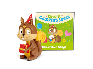 Favorite Children's Songs: Celebration Songs Tonie with a branded content card