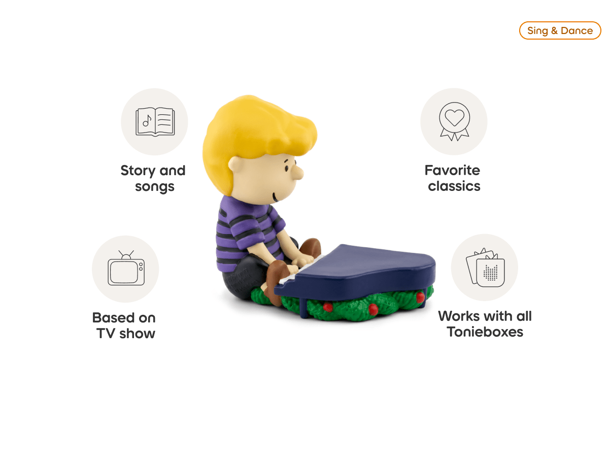 Peanuts- A Charlie Brown Christmas (Vince Guaraldi Trio) Tonie audio figurine, inspiring audio journeys and imaginative play