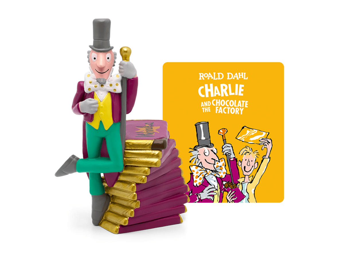 Roald Dahl: Charlie and the Chocolate Factory Tonie with a branded content card