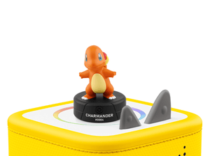 Pokémon Charmander Tonie on a yellow Toniebox 2 ready to play audio stories and songs