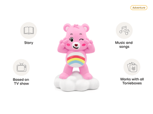 Care Bears Cheer Bear Tonie audio figurine, inspiring audio journeys and imaginative play